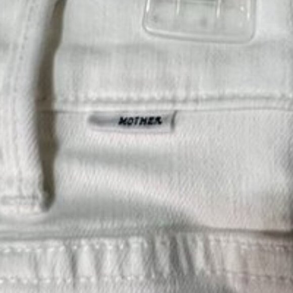 MOTHER The Hustler Ankle Fray Jeans | Size 26 | White “Fairest of Them All” - Picture 8 of 14